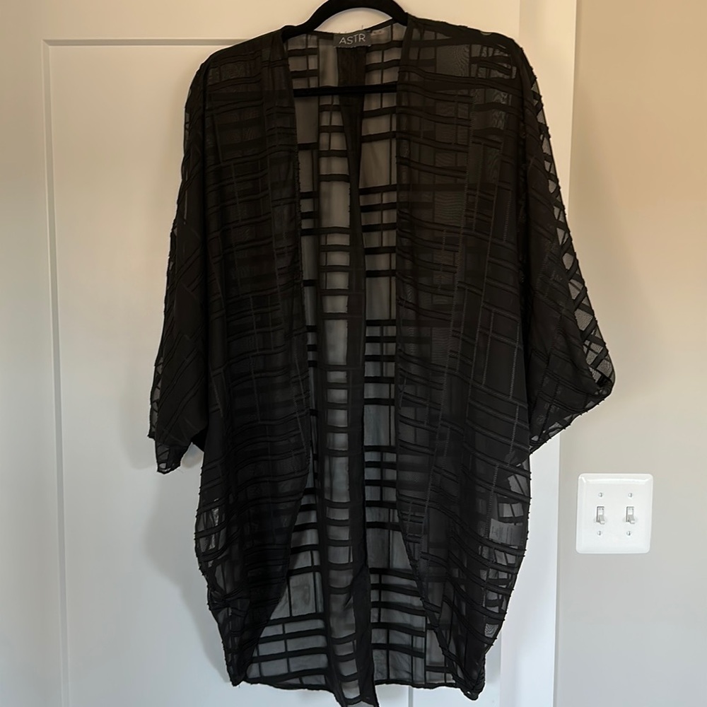 Black Sheet Tunic Coverup ASTR Large